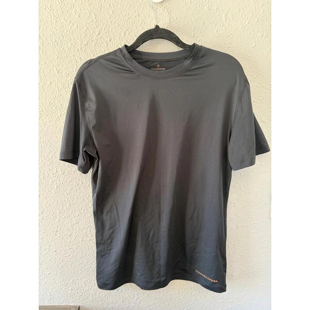 Men's Tommie Copper Cool Copper Original Compression Black Tee with Infrared 2XL
